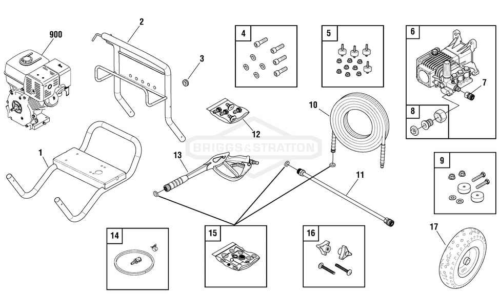 POWERBOSS 020454-01 Pressure Washer Parts 3,800 psi